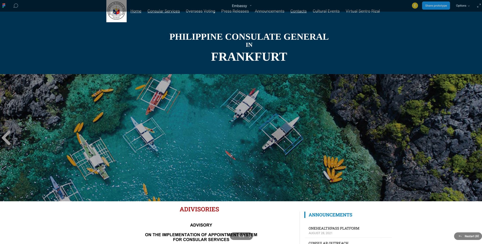 Philippine Consulate Web Design